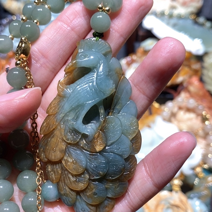 岫玉毛衣链未镶嵌