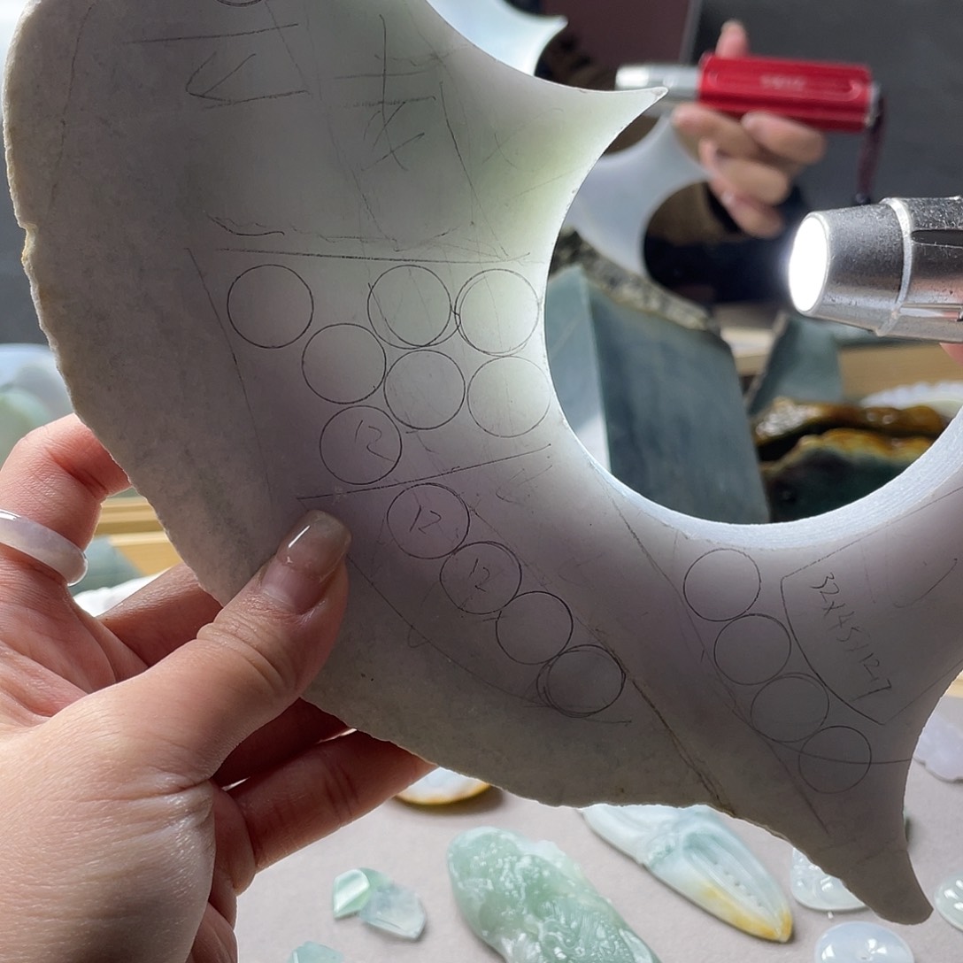 翡翠裸石料子不包工