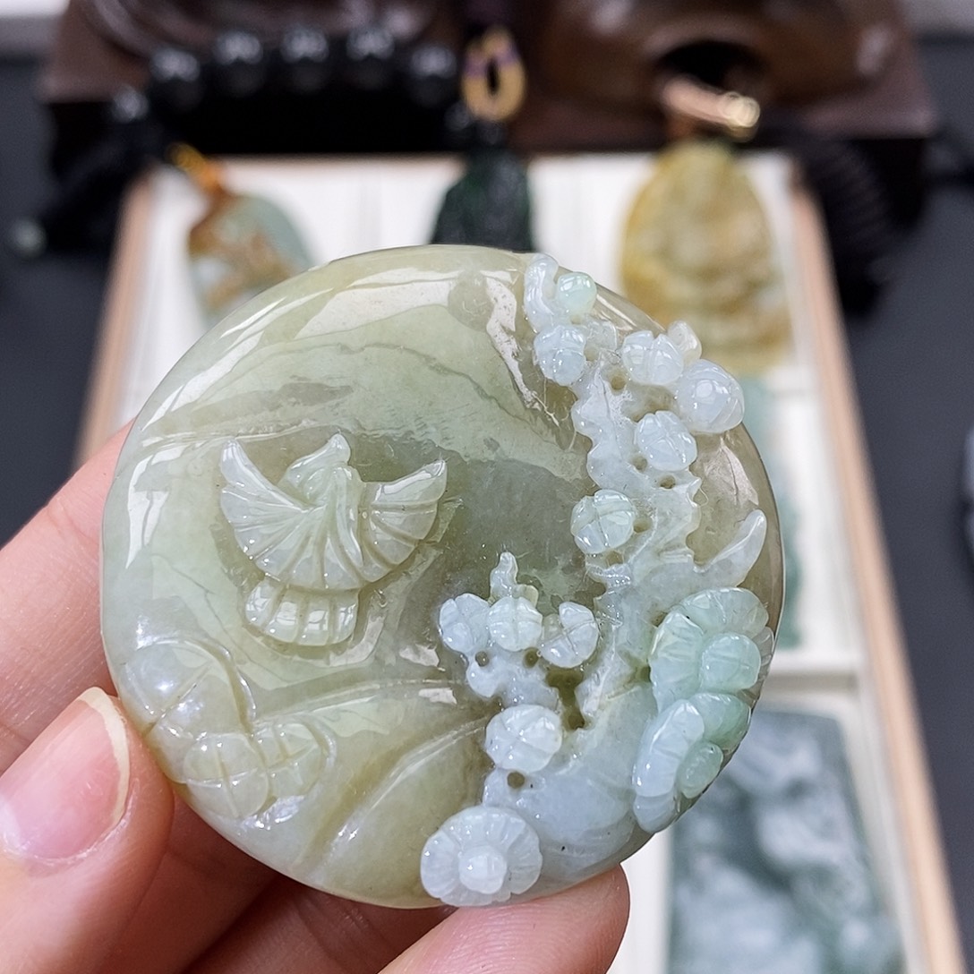 颈饰未镶嵌翡翠缅甸翡翠a货