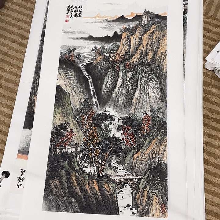 国画花鸟的翅膀是白色和白色100.50