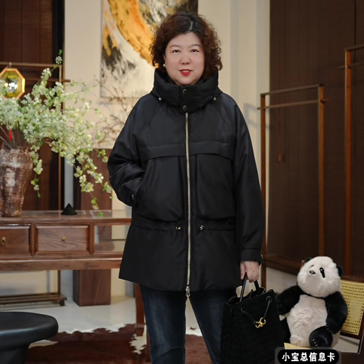 金雀绫【哥特战袍】设计师款加宽加大95白鹅绒羽绒服SZA4YW674