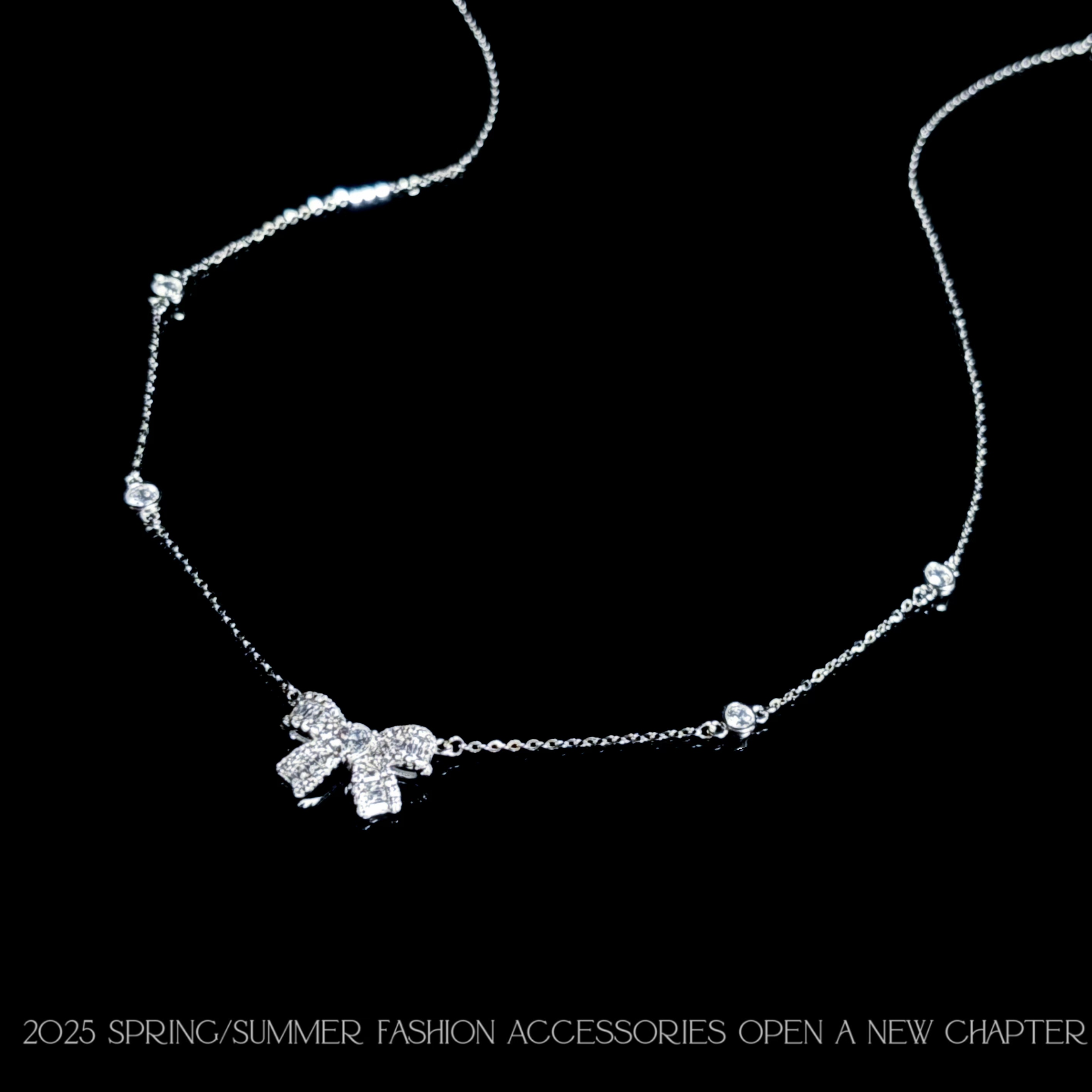 坠链均925银 镀k金 2025款C7713【童话蝶结项】Jeannie zoo 项链