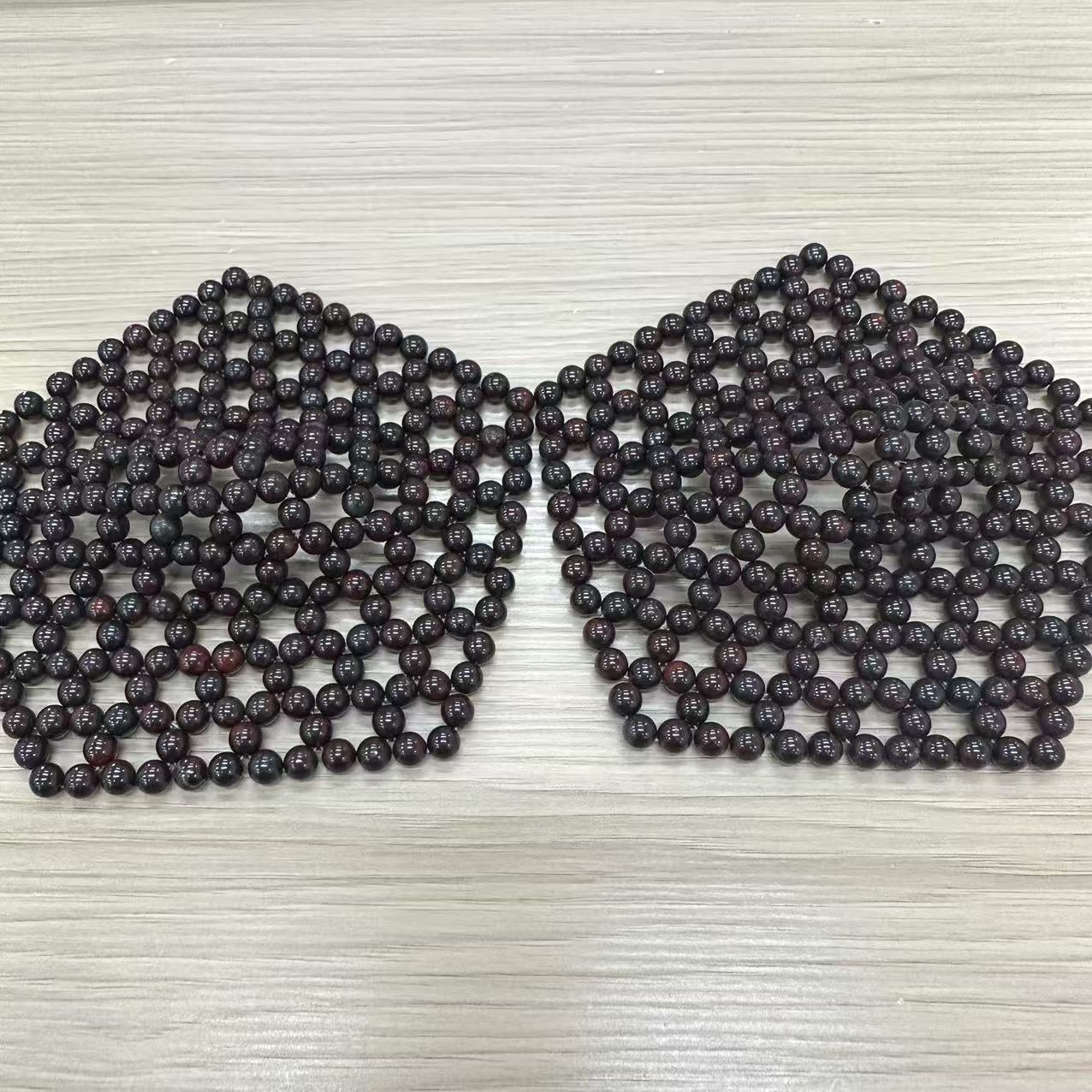 丽哥推荐  火星陨石奇石珠编胸贴两片贴身带满料