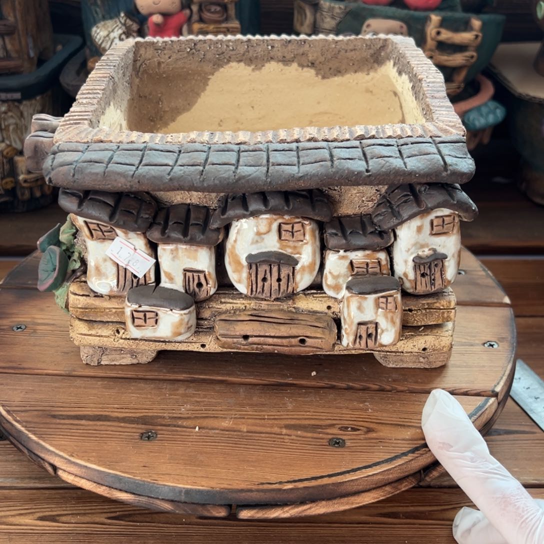 红陶嘻哈多肉花盆