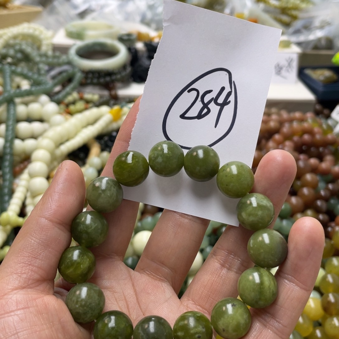 蛇纹石玉手链未镶嵌