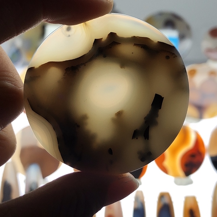 玛瑙/玉髓银S925镀金镶嵌珠宝半成品122