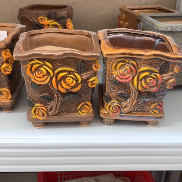 紫砂花盆粗陶材质多肉花盆