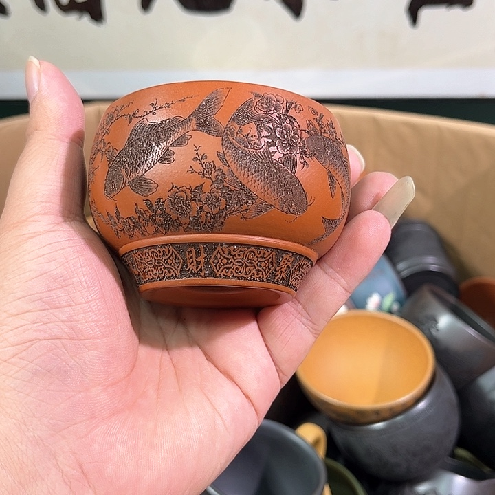 茶杯紫砂全手工紫砂主人杯