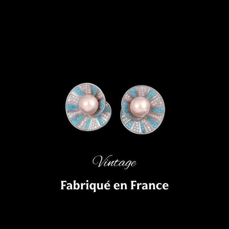 【海月低语】复古宫廷风耳饰e239