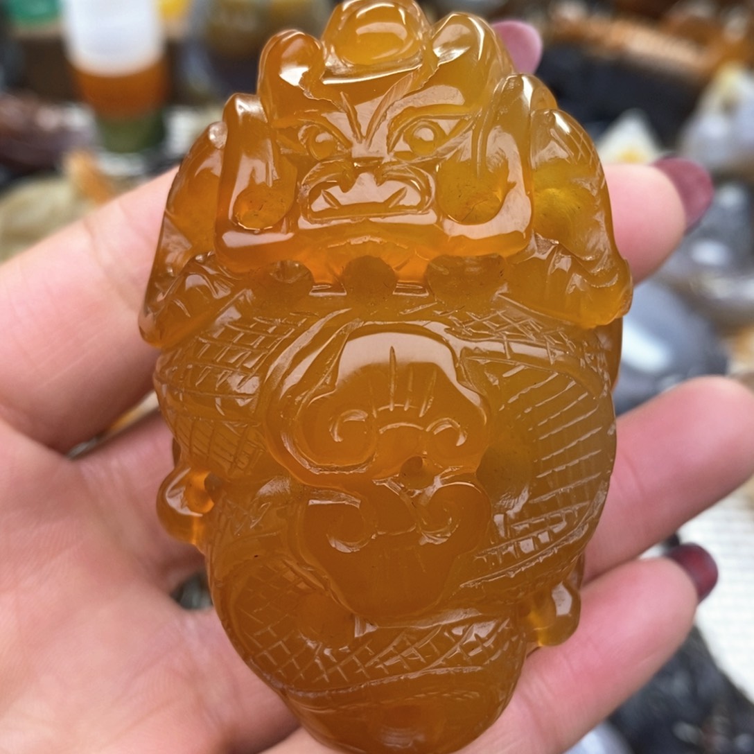 玛瑙/玉髓把件未镶嵌
