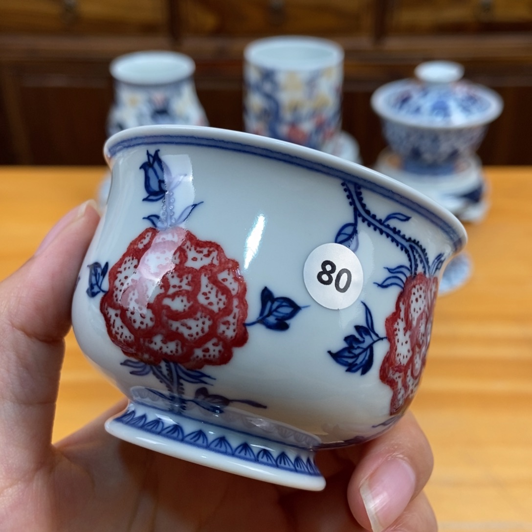 手绘现代茶具非古董
