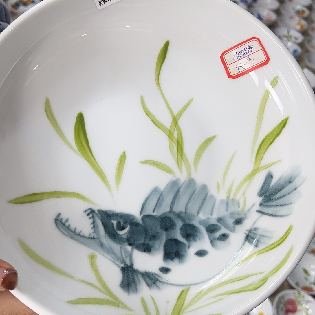 瓷片景德镇陶瓷手工手绘制作