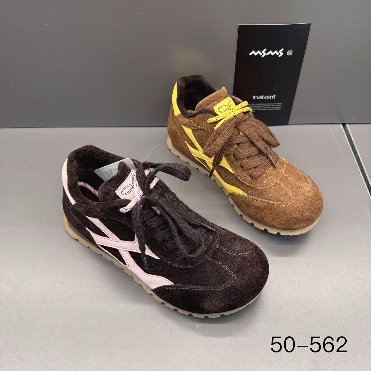 玛莎玛索新款加绒50-562时尚百搭休闲老爹鞋网红潮鞋德训鞋女鞋