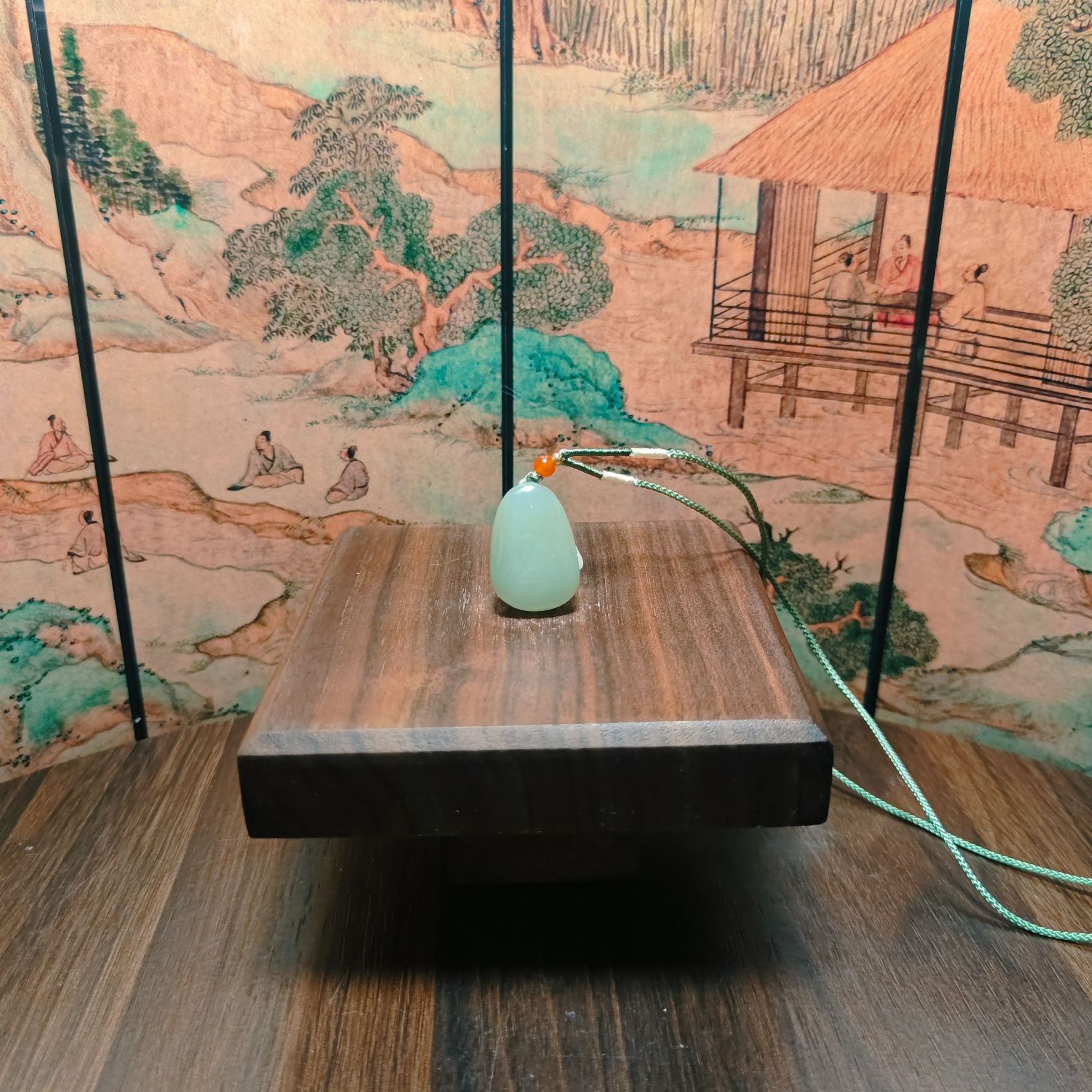 E和田玉无事牌吊坠1385