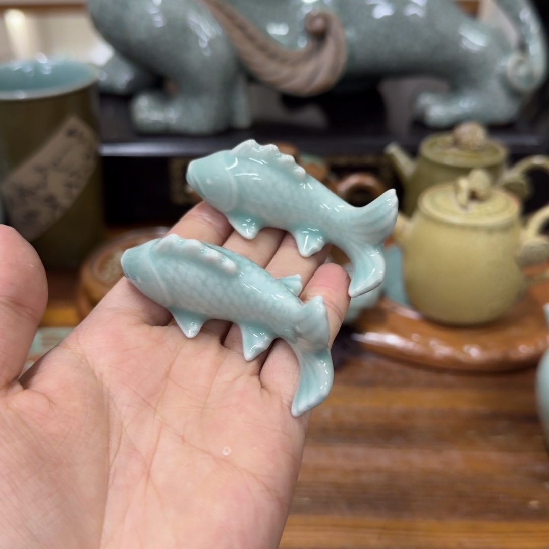 龙泉青瓷茶具微瑕1420