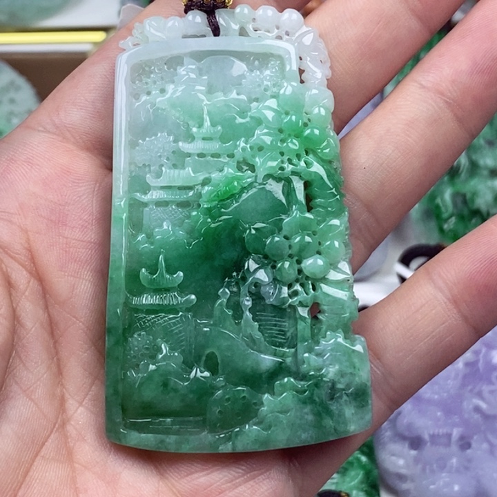 翡翠未镶嵌吊坠(不含链)