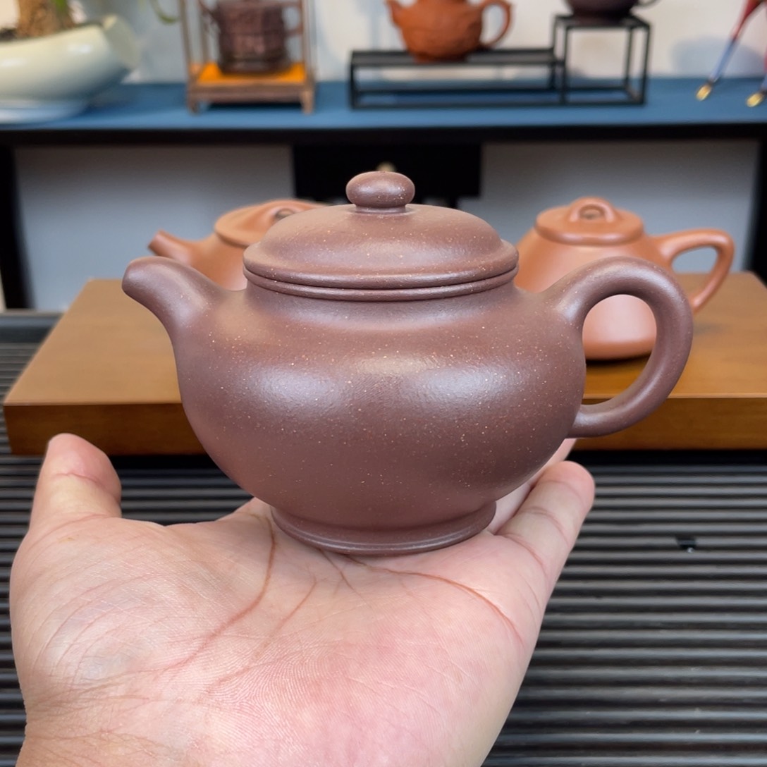 紫砂茶壶底槽青掇只260cc