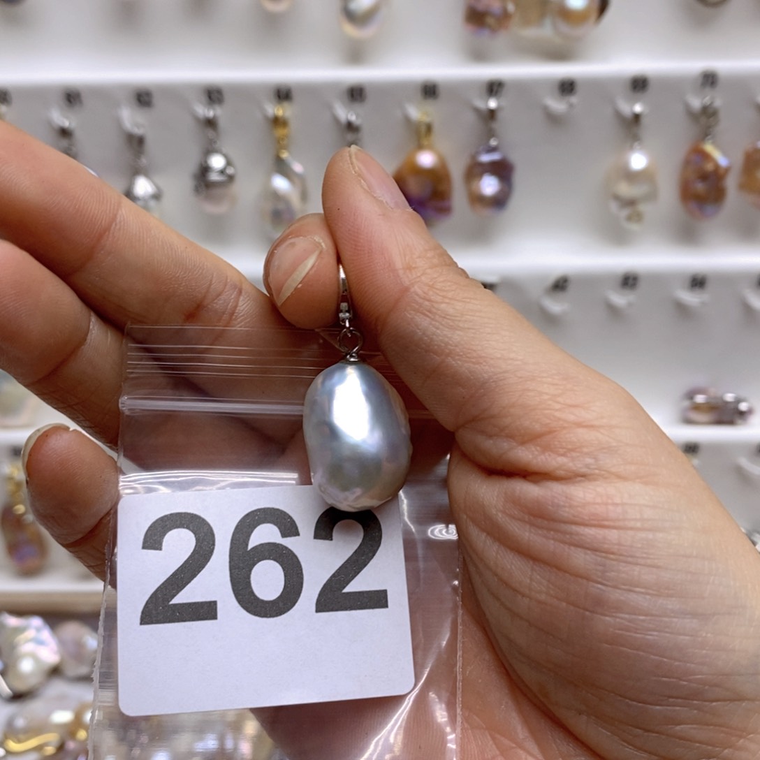 淡水珍珠颈饰银S925镶嵌262