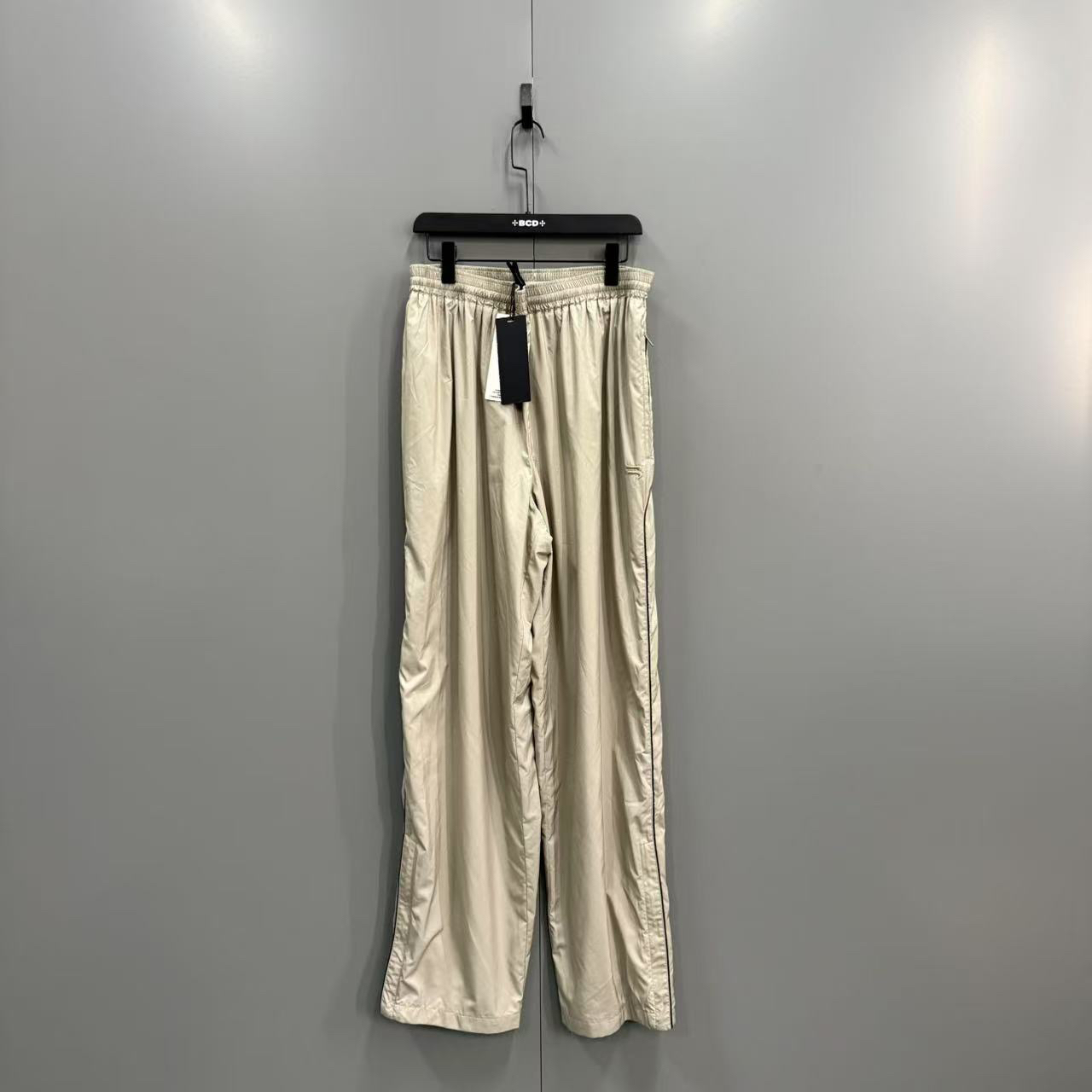 99新 Balenciaga/巴黎世家 (ll) 双钩刺绣logo长裤 50码012175