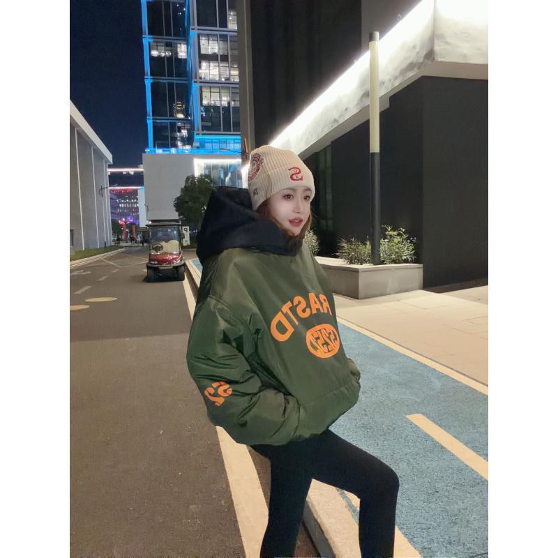 2025mio姐原创设计潮牌棉服两面穿保暖套头外套301