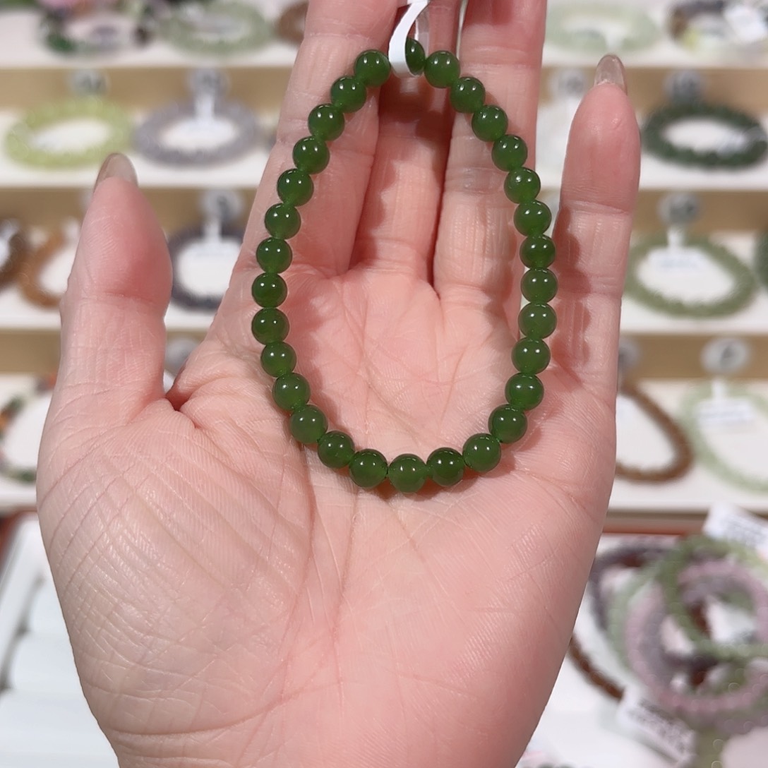 和田玉手链未镶嵌V