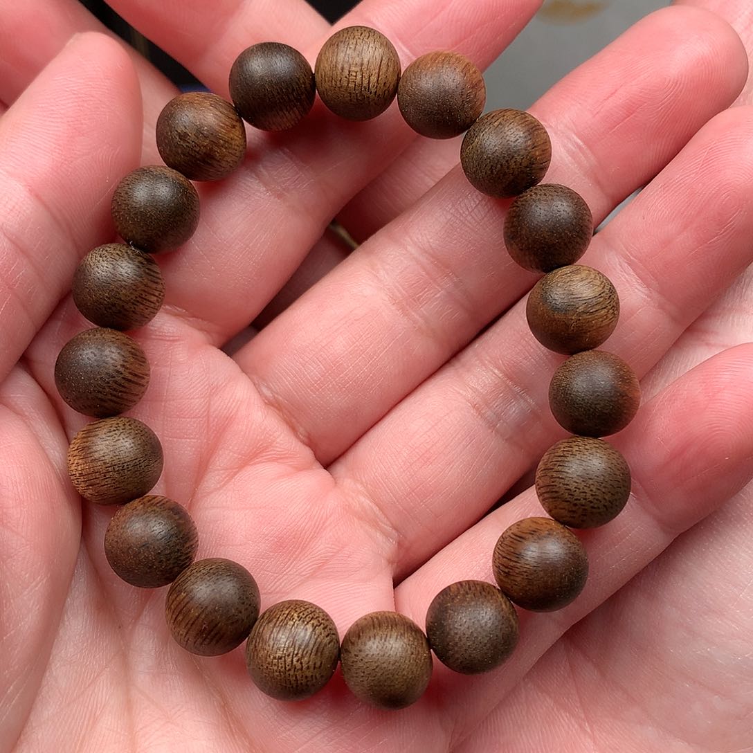 沉香手串越南芽庄白棋楠1.0