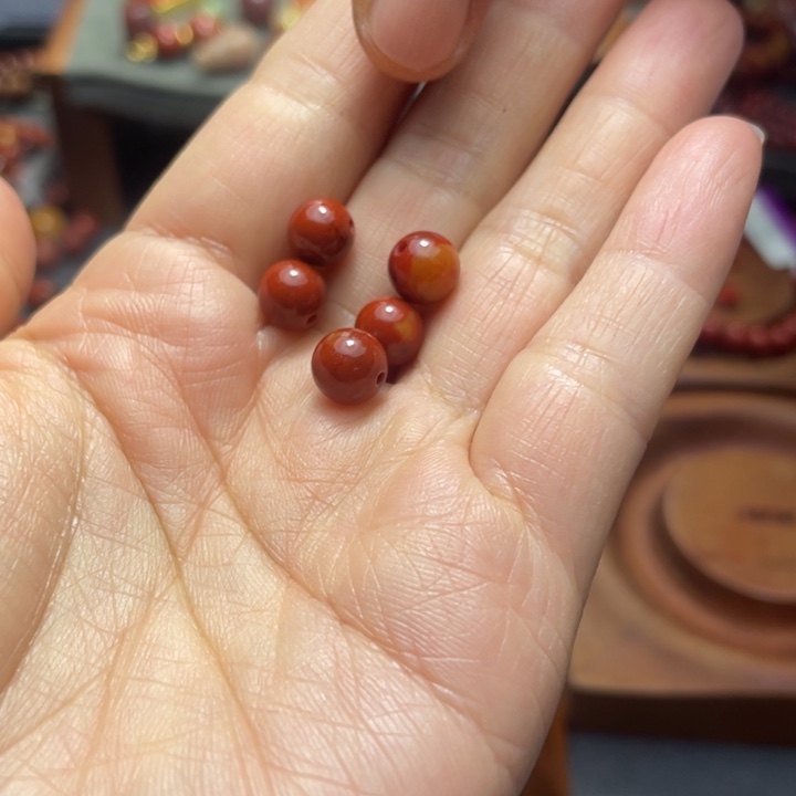 南红玛瑙未镶嵌单珠7多样性发1