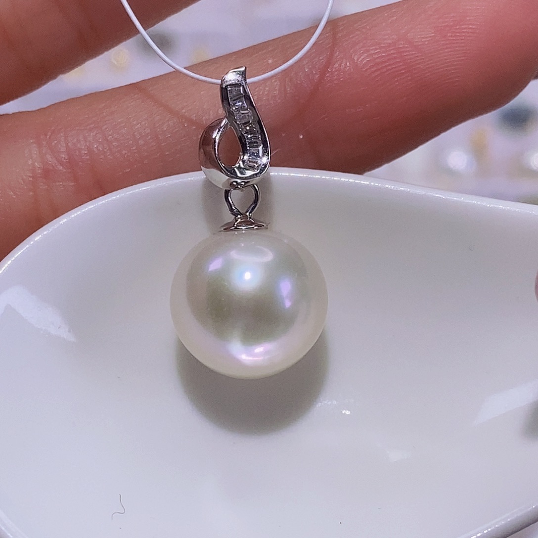 淡水珍珠颈饰银S925镶嵌