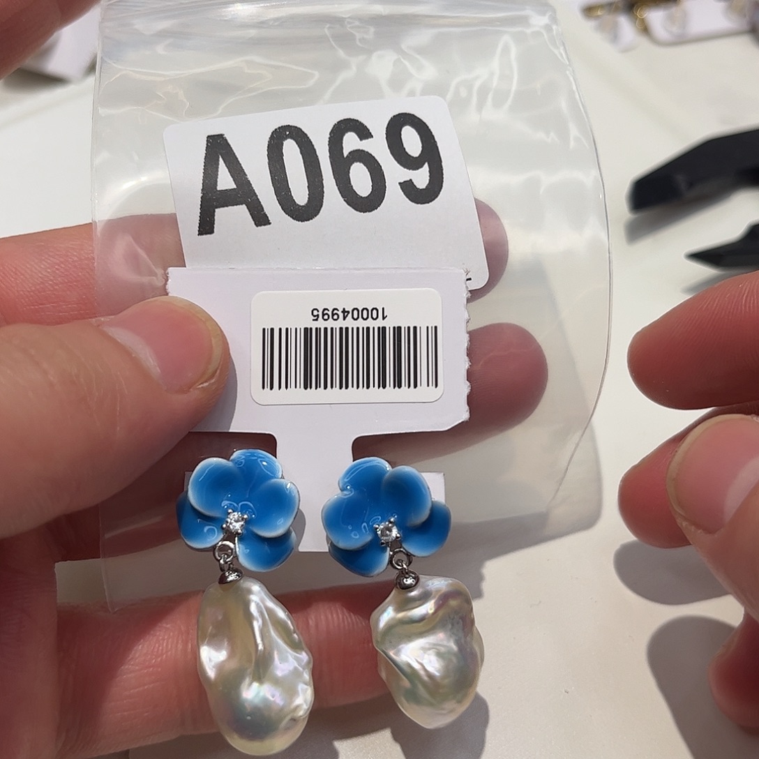 耳饰淡水珍珠合金