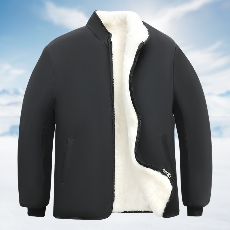 羊毛棉袄男皮毛一体外套加绒厚东北羊皮袄中老年冬季棉衣棉服防风