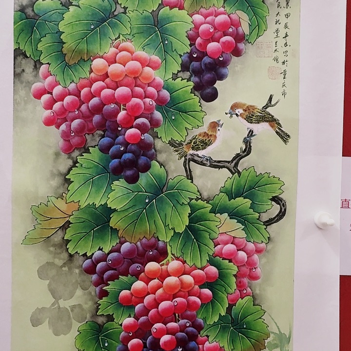 国画黄春香国画硕果累累尺寸90*50