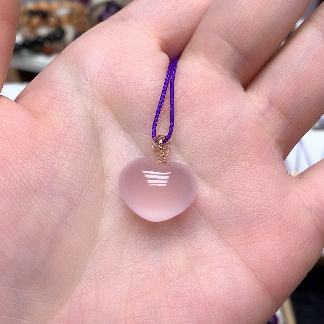 芙蓉石吊坠(赠链)18K金镶嵌福利款