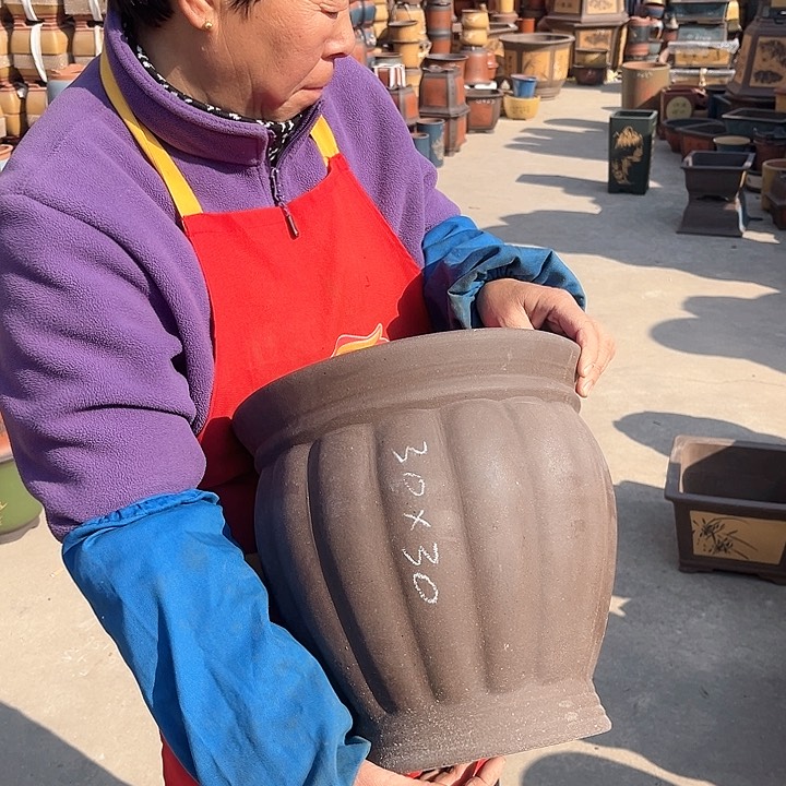 紫砂紫砂花盆和花盆