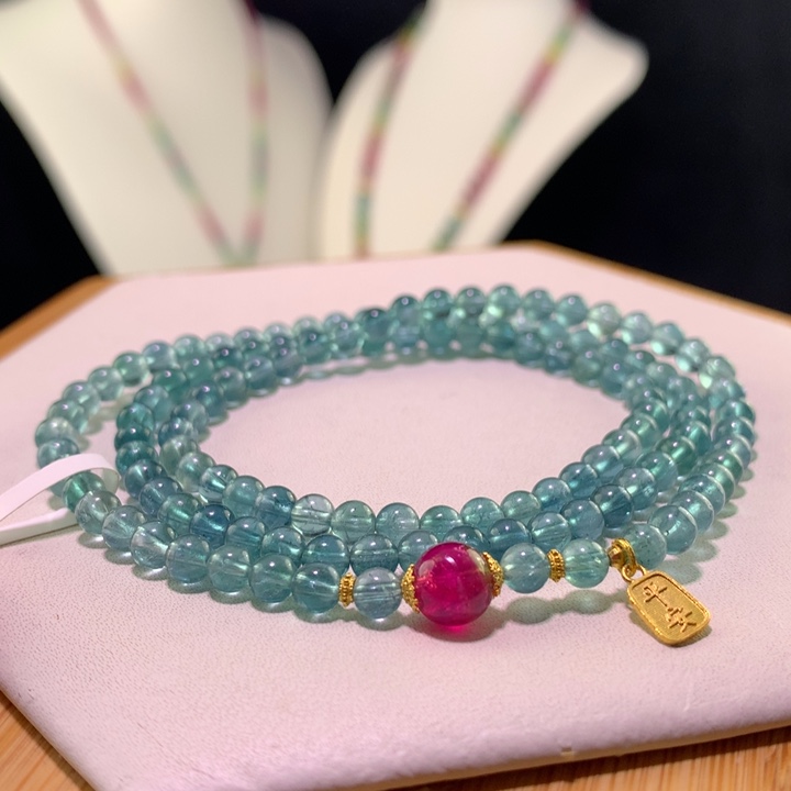 双色碧玺手链未镶嵌