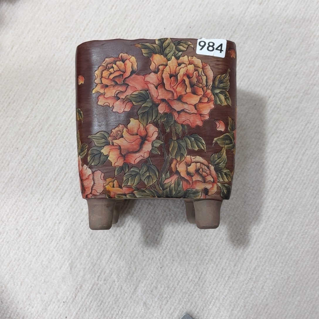 君***意紫砂花盆陶瓷多肉花盆微瑕