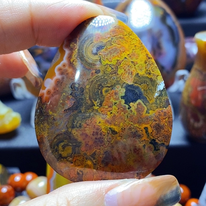 玛瑙/玉髓吊坠(不含链)未镶嵌