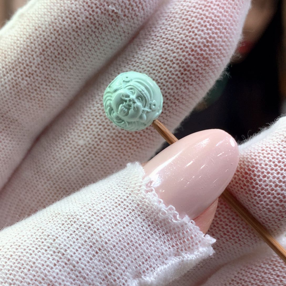 绿松石未镶嵌挂件