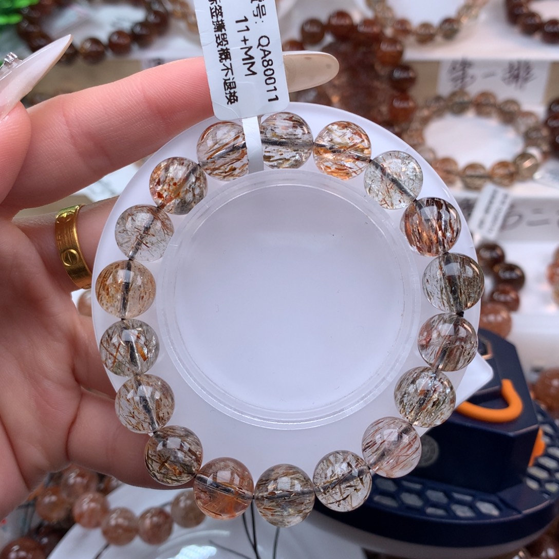 手串未镶嵌水晶黑金超七多样性发其一