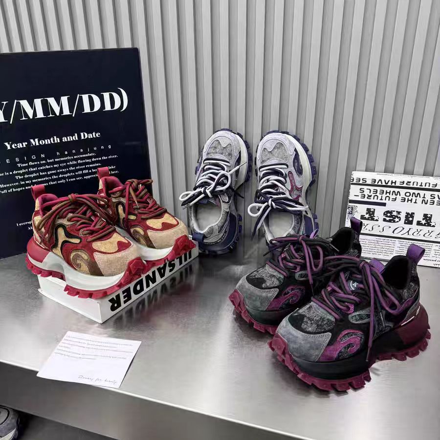 【SYQ】欧货韩版厚底女2025秋冬新款百搭运动时尚休闲鞋网红潮