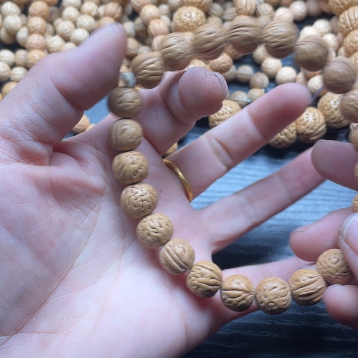 王****手串/手链核桃散籽批发小桃核80