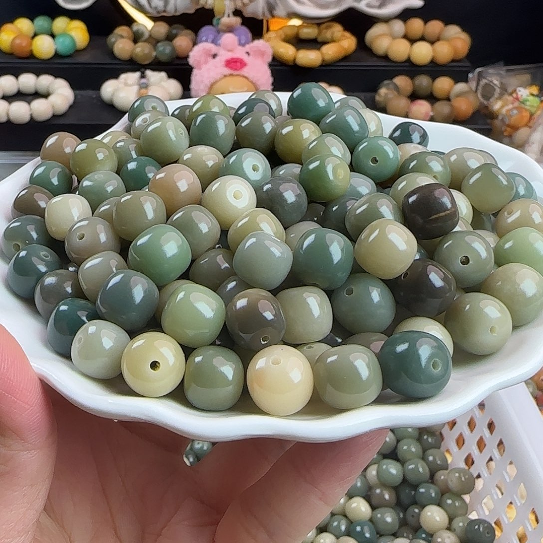 菩提根/象牙果手串卡11/12海盐蓝多宝桶100➕50备珠
