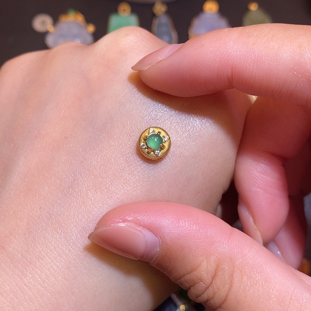 翡翠银S925镶嵌颈饰