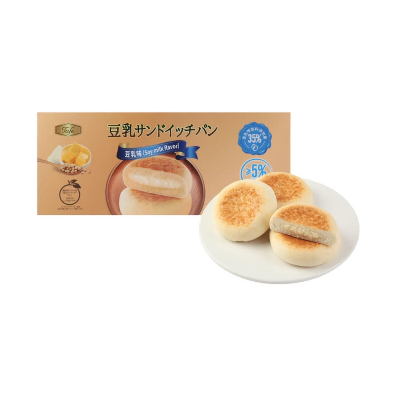 【会员超市代购】Tafe豆乳夹心面包营养零食饼干小食早餐糕点甜品