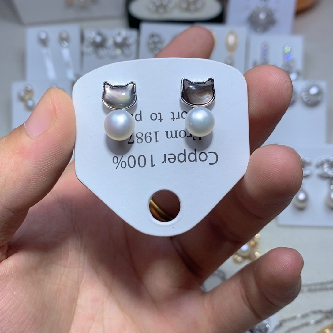 耳饰未镶嵌淡水珍珠