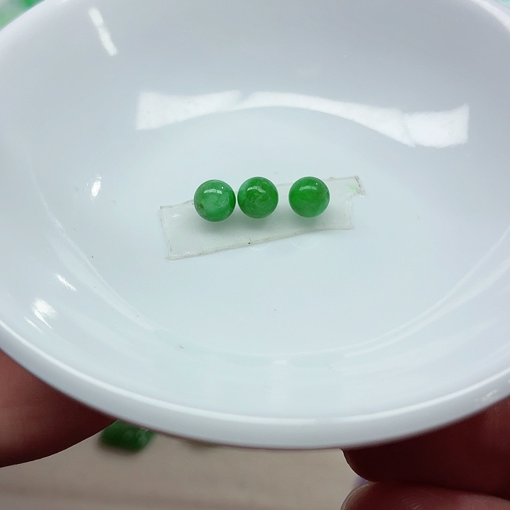 翡翠未镶嵌手链天然缅甸翡翠A货卡6