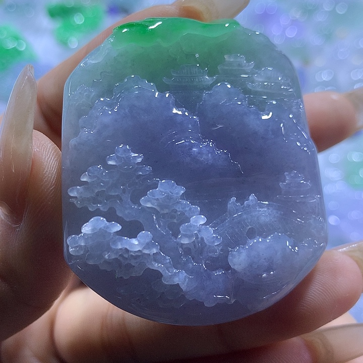 翡翠未镶嵌颈饰天然翡翠A货吊坠