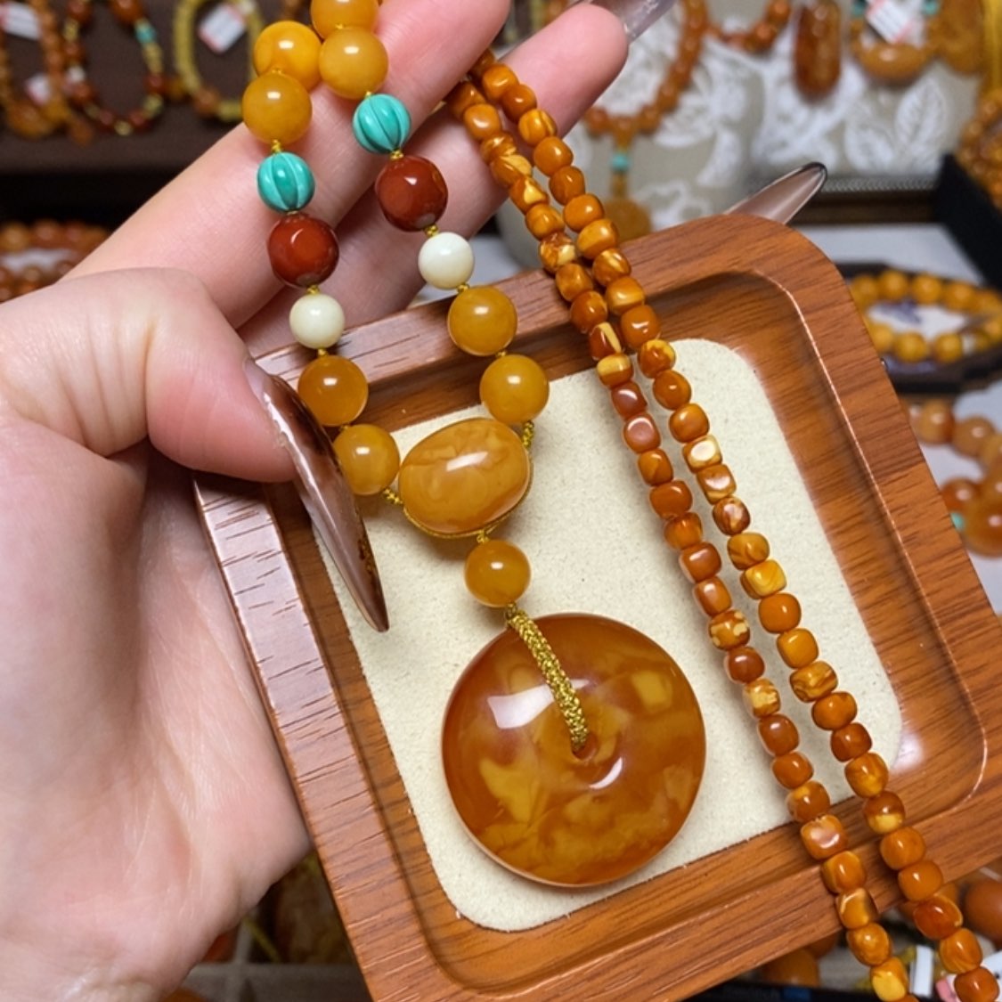 【闪购商品】手链蜜蜡未镶嵌项链