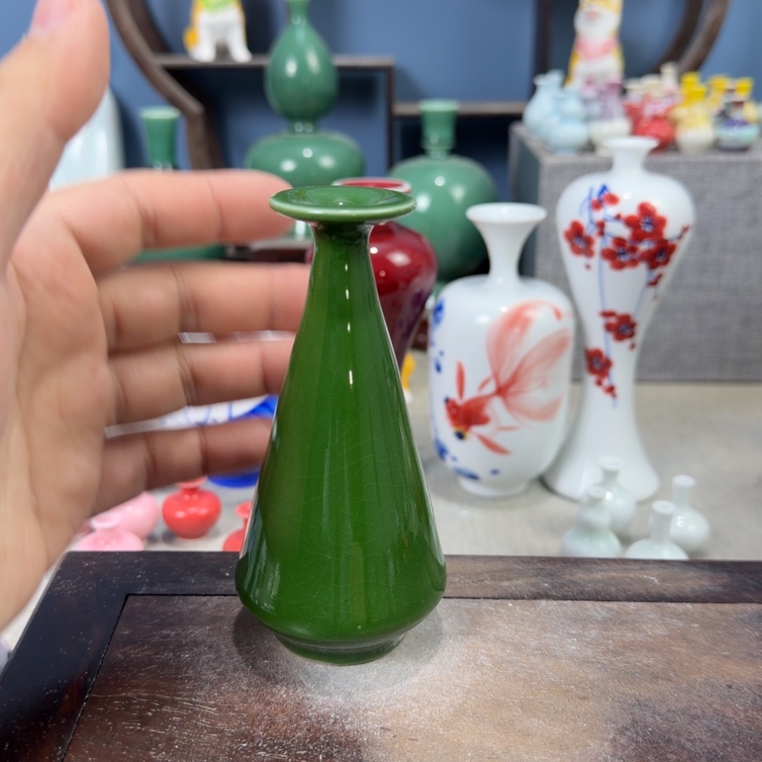 陶瓷手工小花器摆件