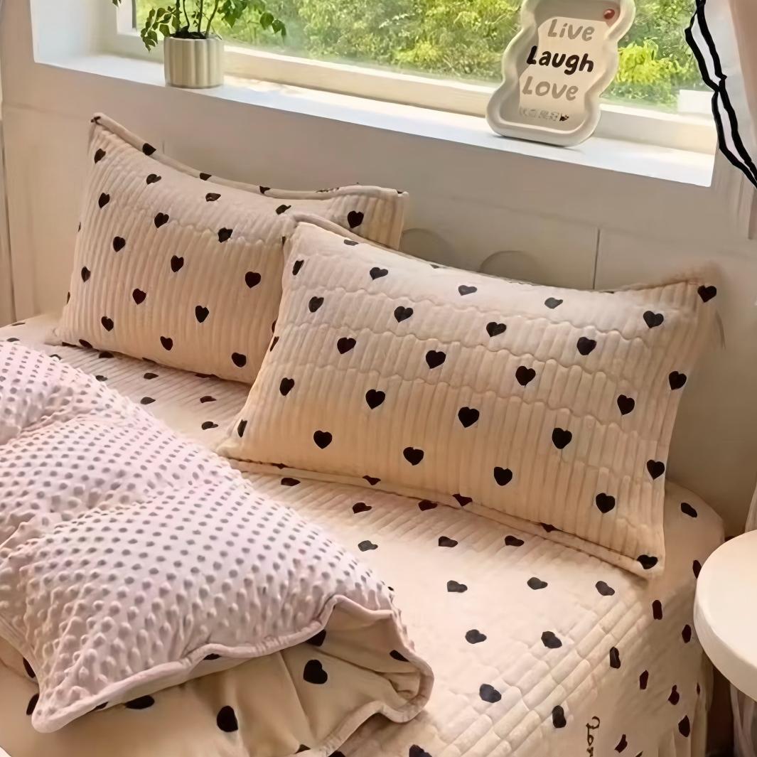 6588 【一对】舒适加绒枕套 F01