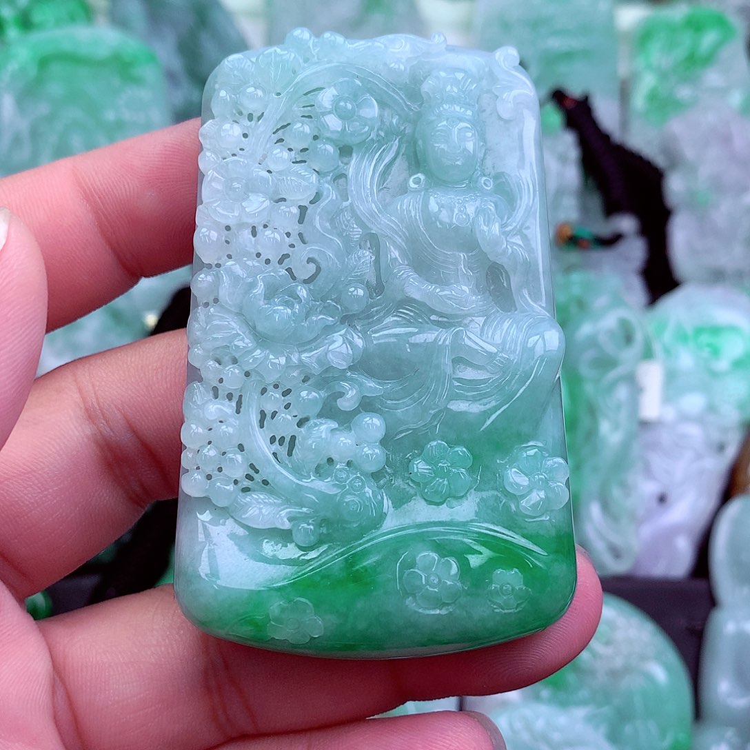 翡翠未镶嵌吊坠(不含链)